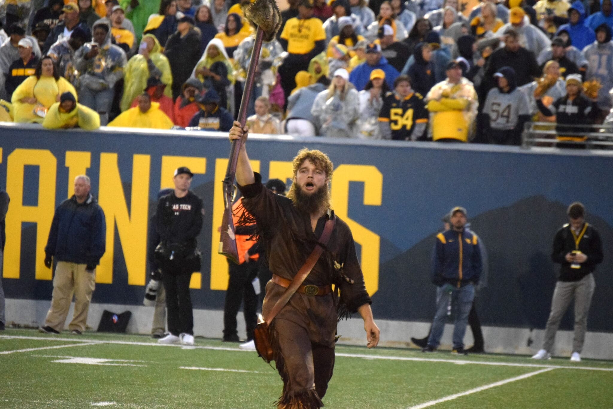 Mountaineer Mascot at WVU football game