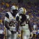WVU Football OL Ja’Quay Hubbard and Tony Mathis