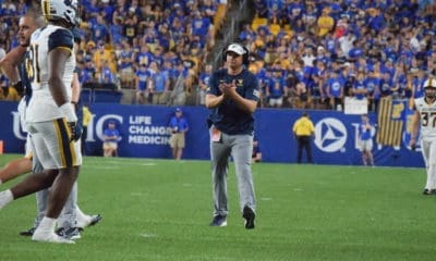 WVU Football HC Neal Brown at Pitt for 2022 Backyard Brawl