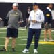 WVU Football HC Neal Brown and Sean Reagan