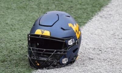 WVU Football helmet stock