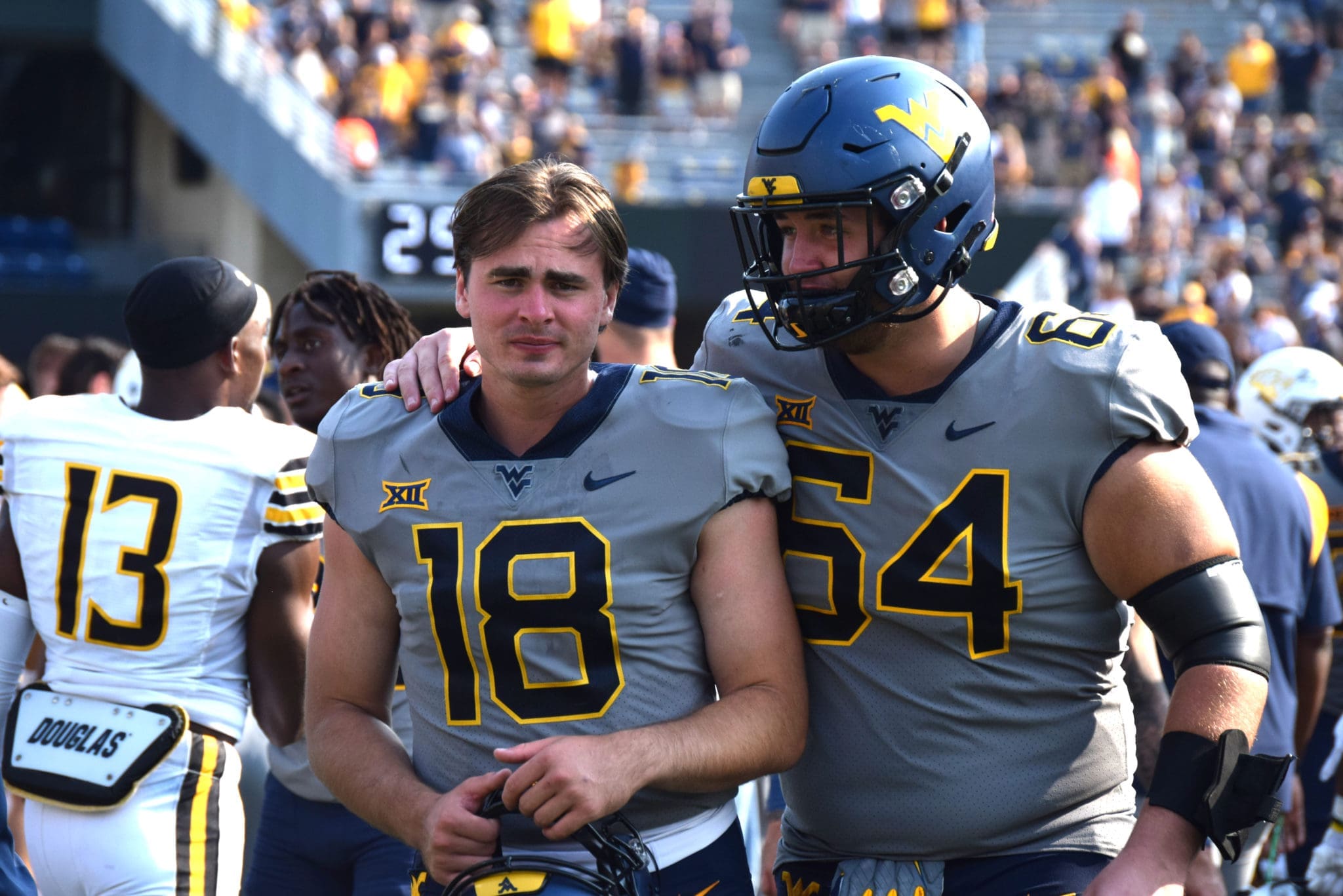 JT Daniels and Zach Frazier