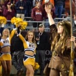 WVU Cheerleaders and Mary the Mountaineer