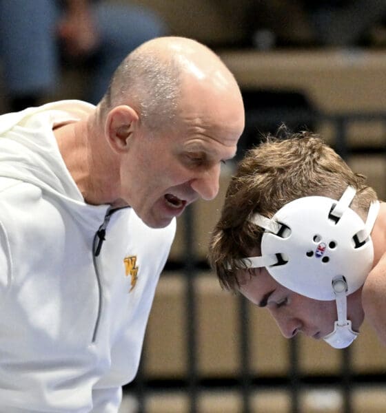 WVU Wrestling HC Tim Flynn and Dennis Robin