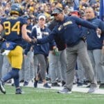 WVU Football WR Hudson Clement and OC Chad Scott