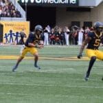 WVU Football QB Garrett Greene and WR Devin Carter