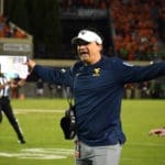 WVU Football HC Neal Brown at Virginia Tech