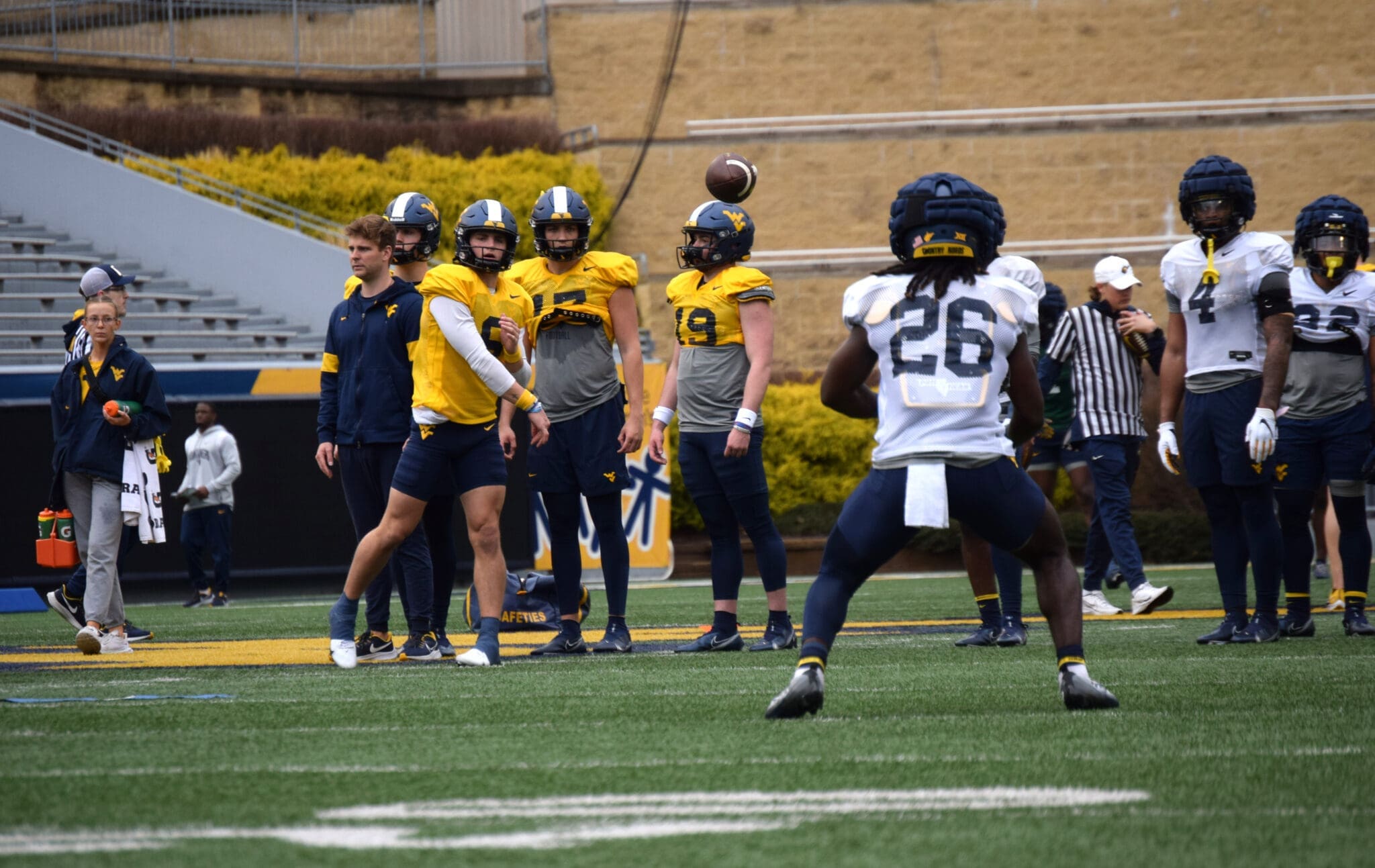WVU Football QB Garrett Greene and RB Justin Johnson