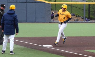 WVU Baseball Grant Hussey home run