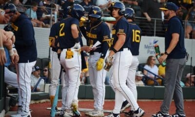 WVU Baseball Huddle STOCK PHOTO