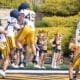 WVU Football defense during scrimmage