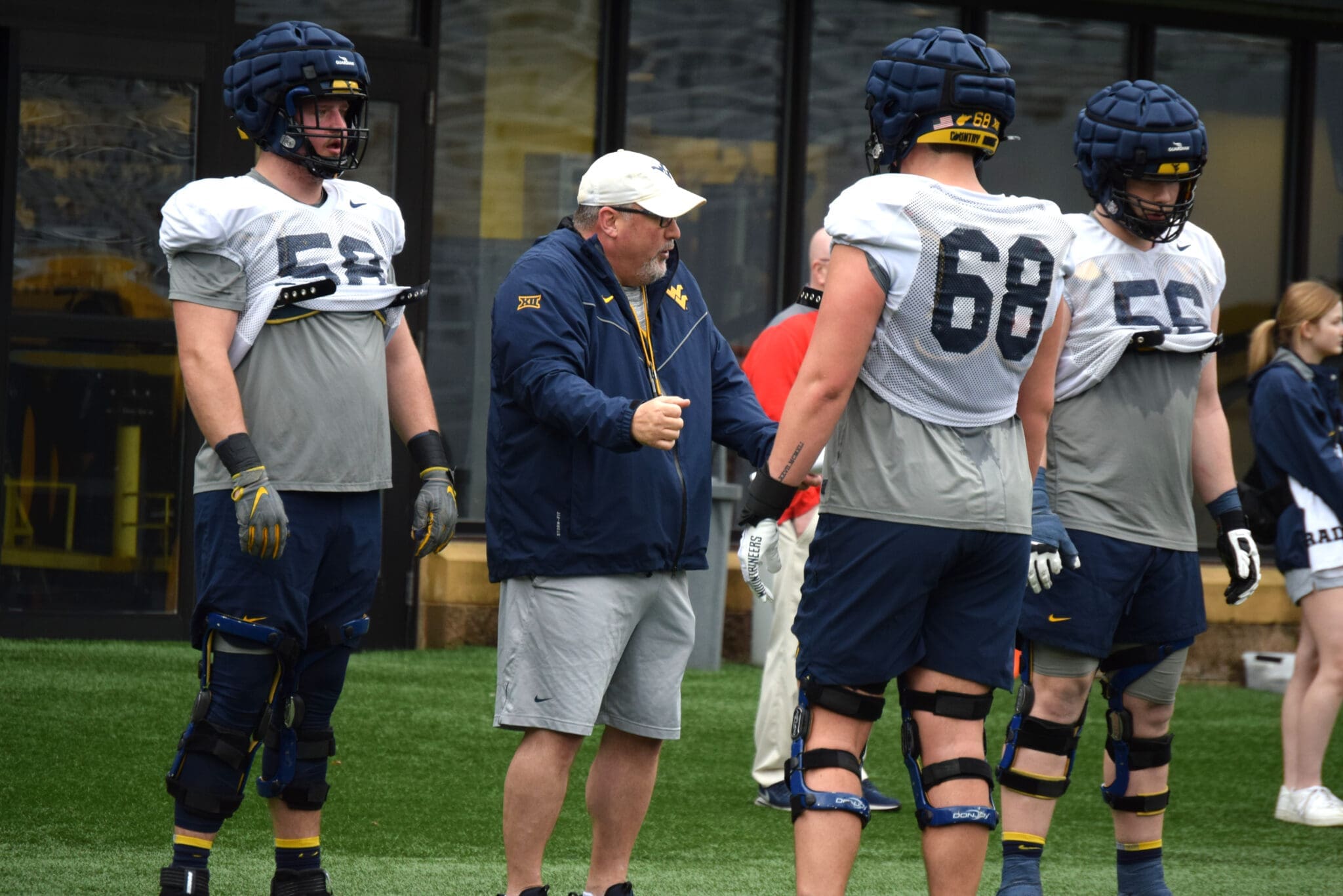 WVU Football OL coach Matt Moore
