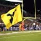 WVU Football Flying WV flag at WVU