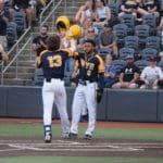 Victor Scott II celebrates with Braden Barry