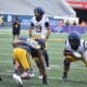 WVU Football QB Max Anderson during scrimmage