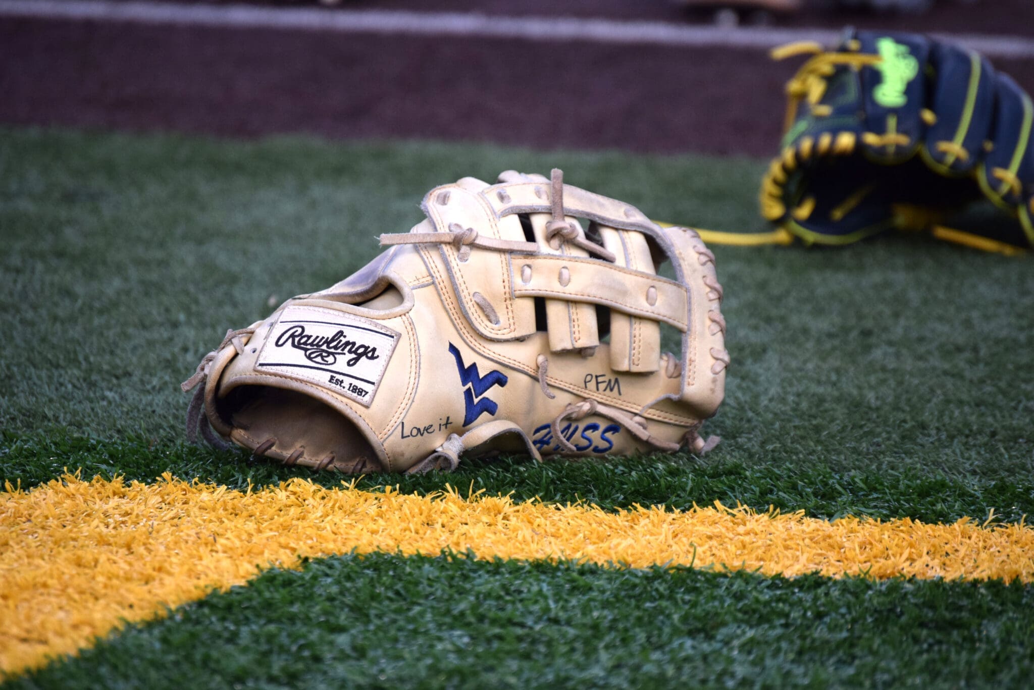 WVU Baseball glove