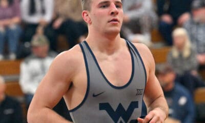 WVU wrestler Peyton Hall