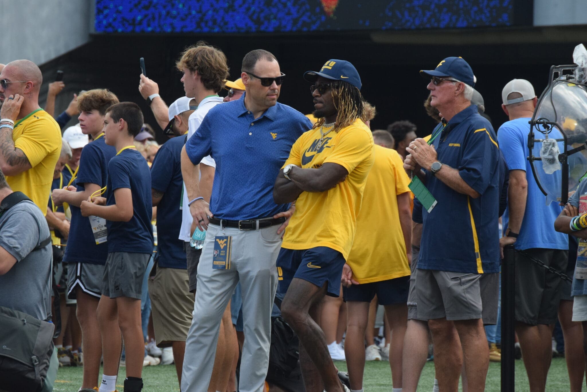 WVU Football Alum Adam Pacman Jones and Athletic Director Wren Baker