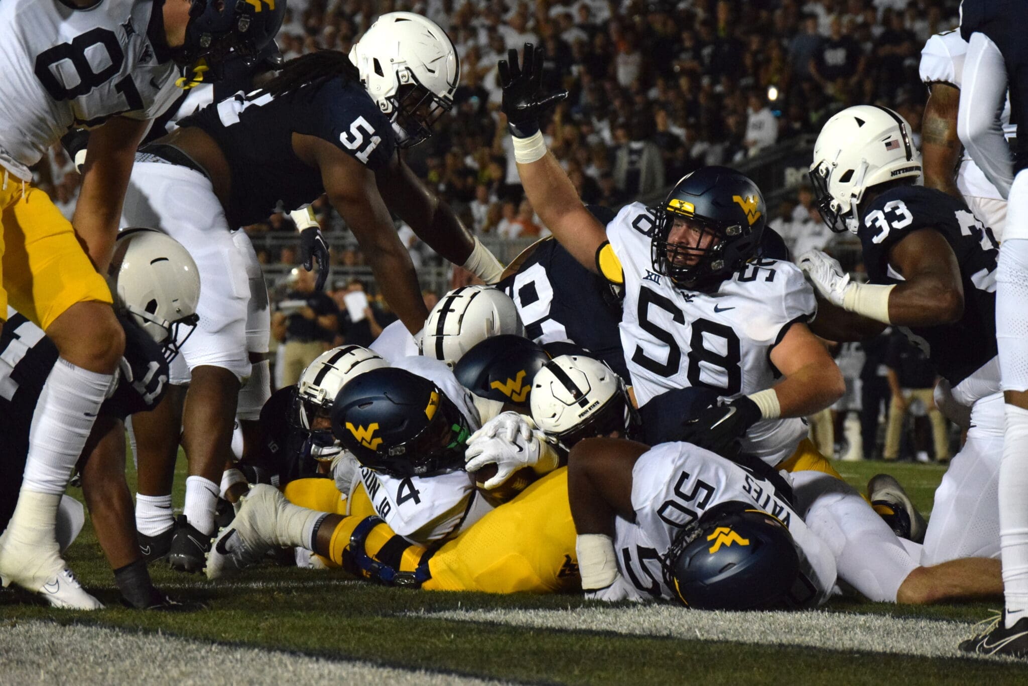WVU Football CJ Donaldson Touchdown at Penn State