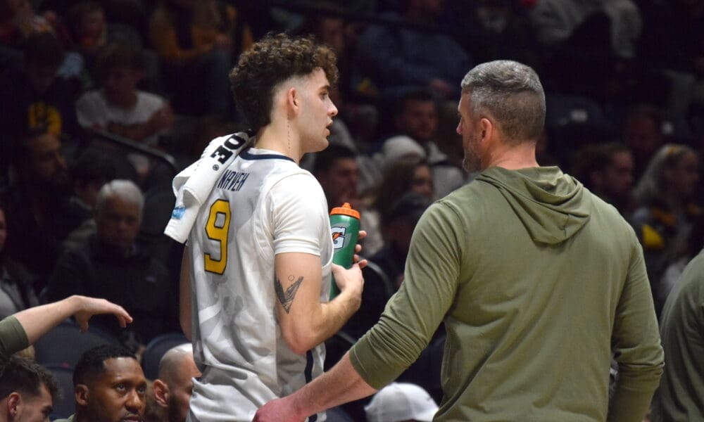 WVU Basketball Ofri Naveh and Josh Eilert