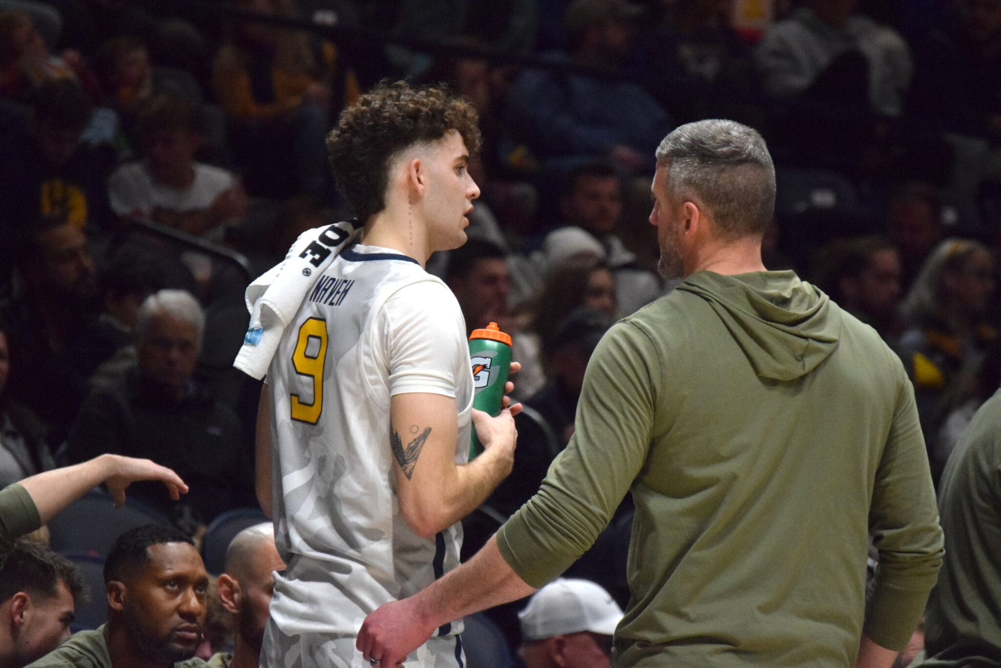 West Virginia Basketball Ofri Naveh and Josh Eilert