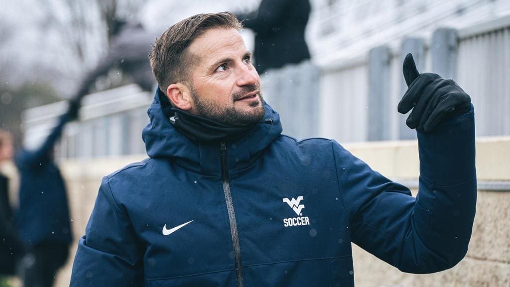 WVU Men's Soccer HC Dan Stratford