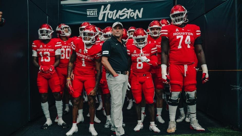 Former WVU HC Dana Holgorsen and Houston West Virginia vs. Houston