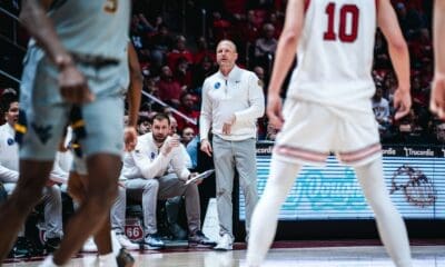 WVU Basketball HC Darian DeVries at Utah