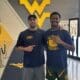 WVU Football WR recruit Demarcus Brown and WR coach Ryan Garrett