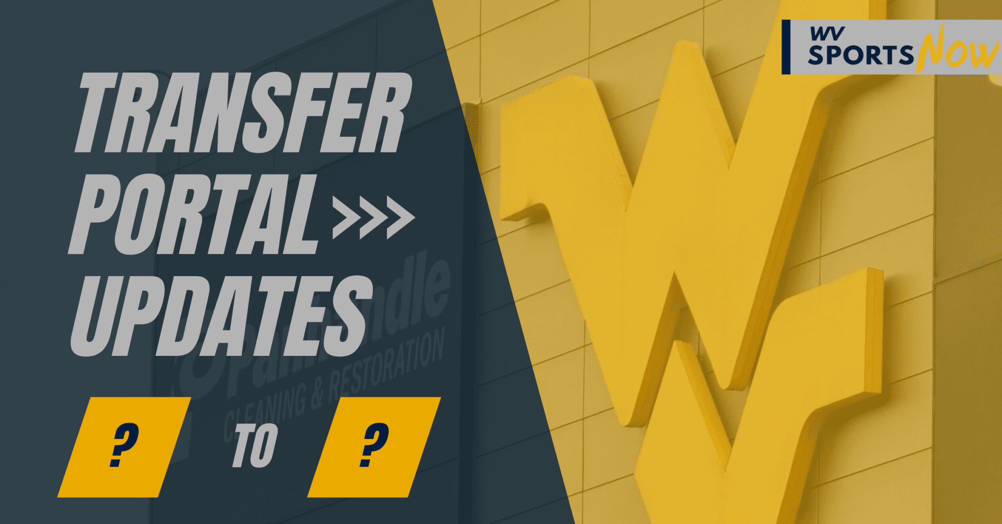 WVU Football Transfer Portal tracker notebook graphic