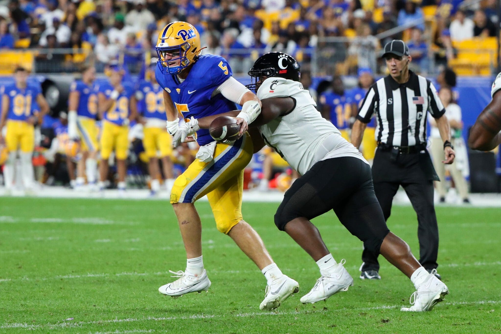 Cincinnati DT Dontay Corleone against Pitt