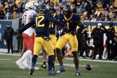 WVU Football Anthony Wilson and Lee Kpogba