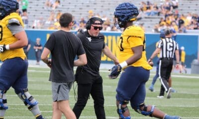 Pat McAfee at Gold-Blue spring game