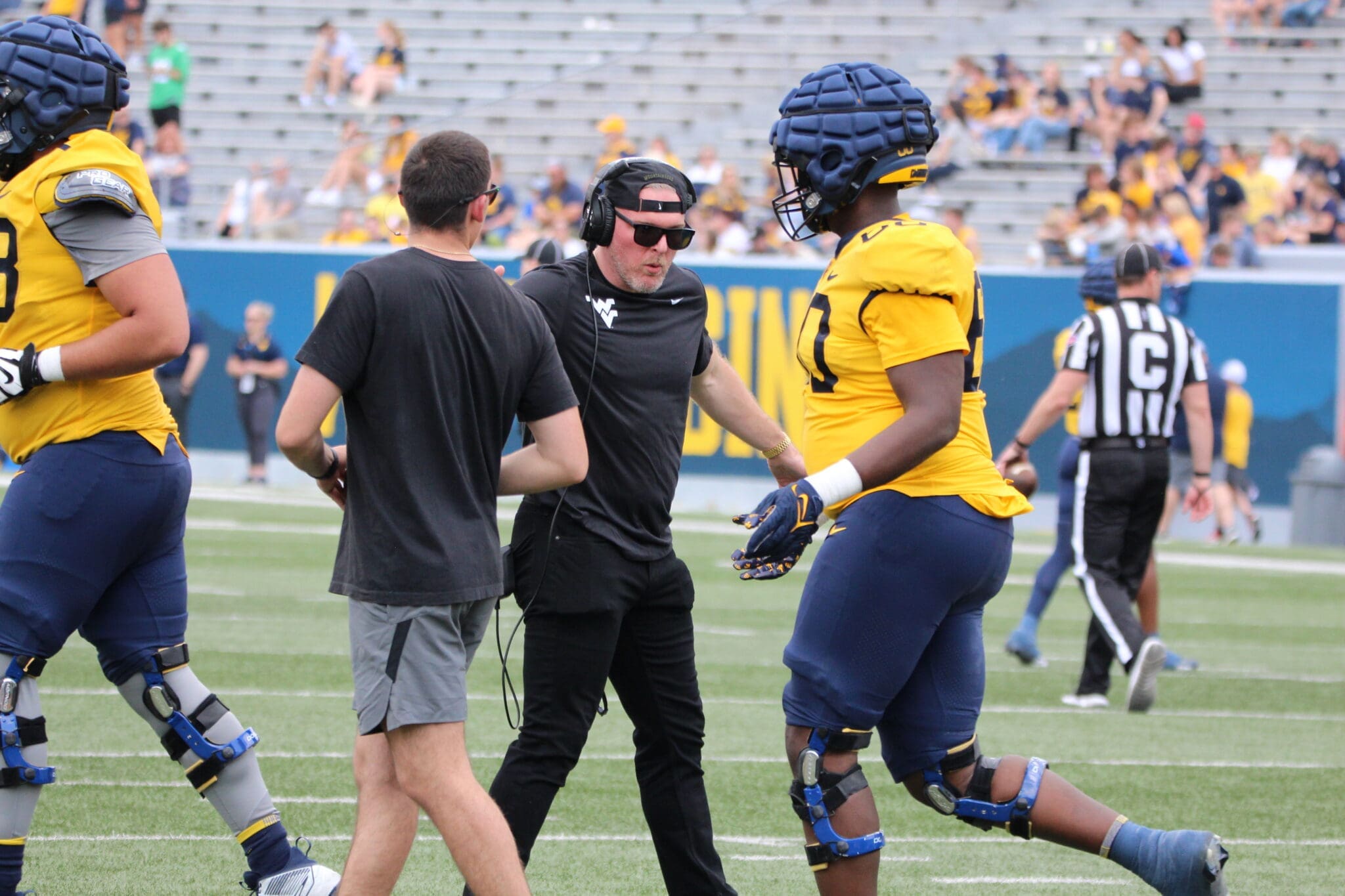 Pat McAfee at Gold-Blue spring game
