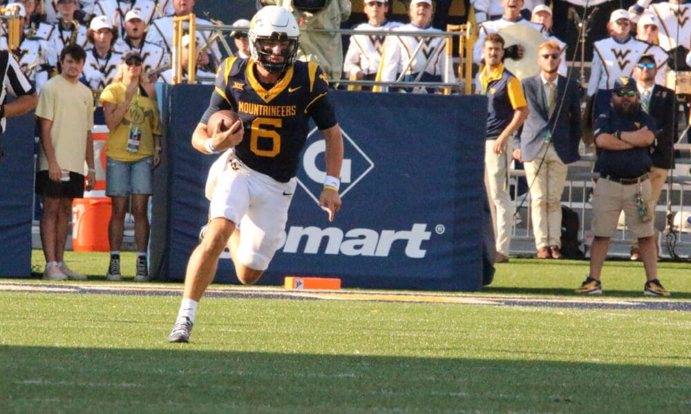WVU Football QB Garrett Greene Rushes the Ball