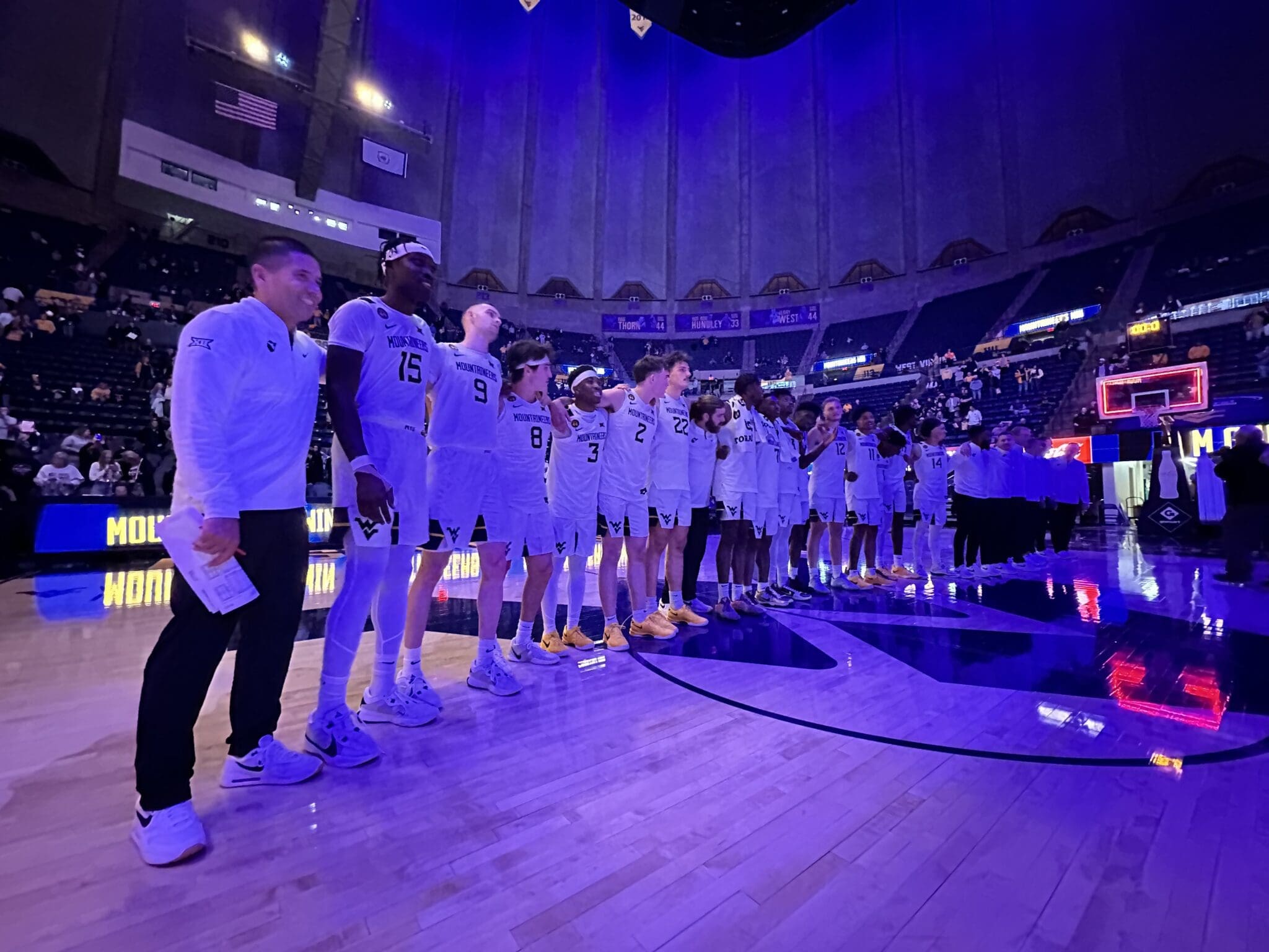 WVU Basketball Country Roads Stock Photo