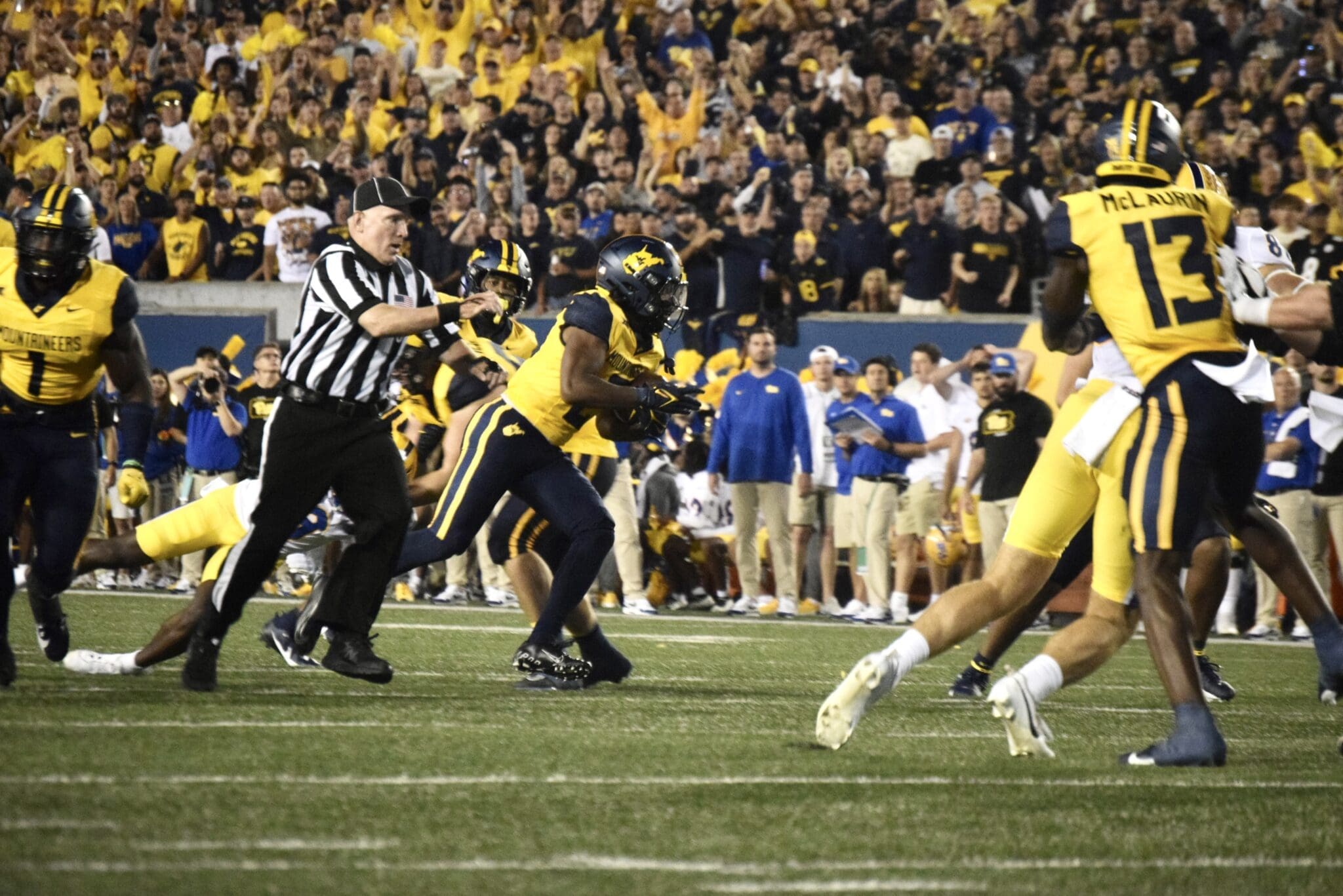 WVU Football scoring in Backyard Brawl