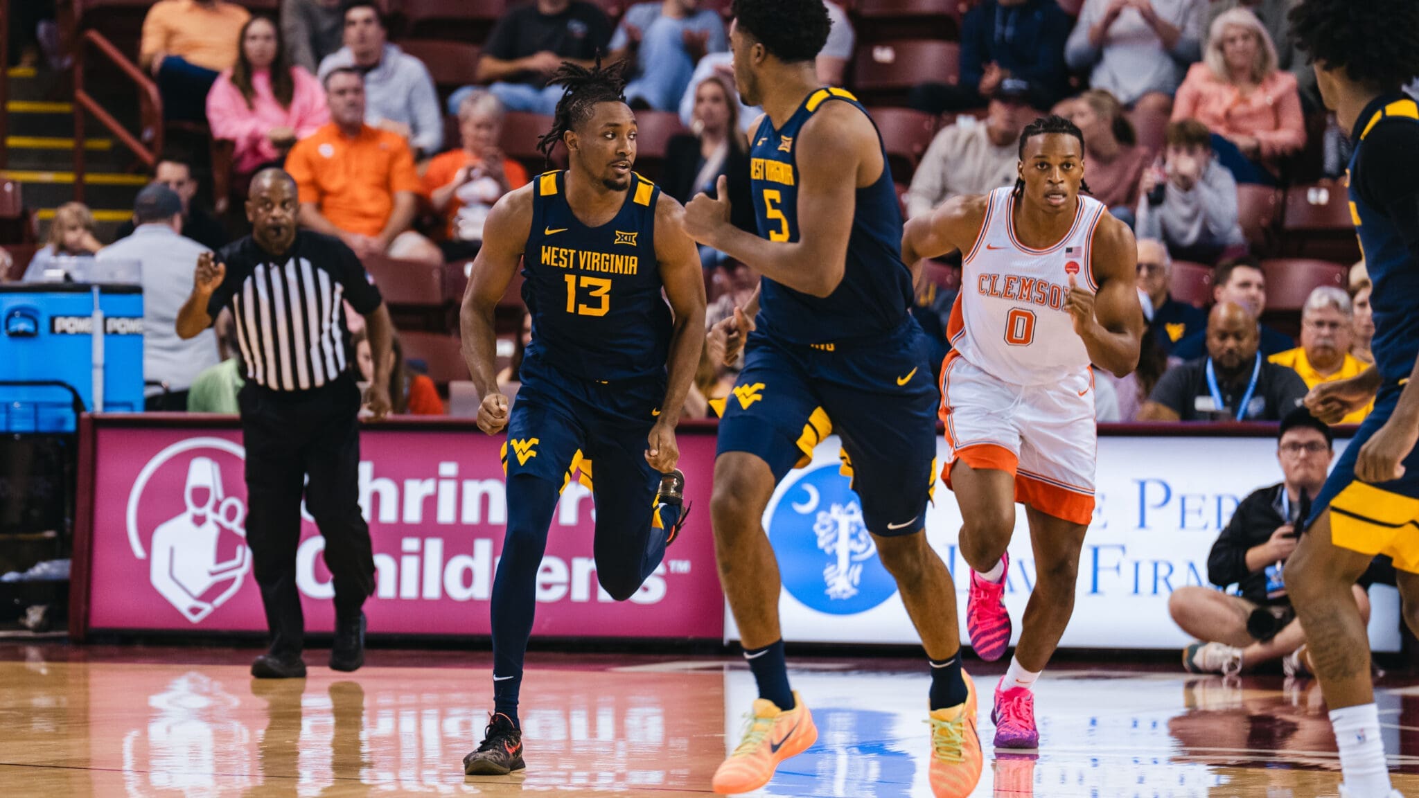 WVU Basketball Chance Moore against Clemson