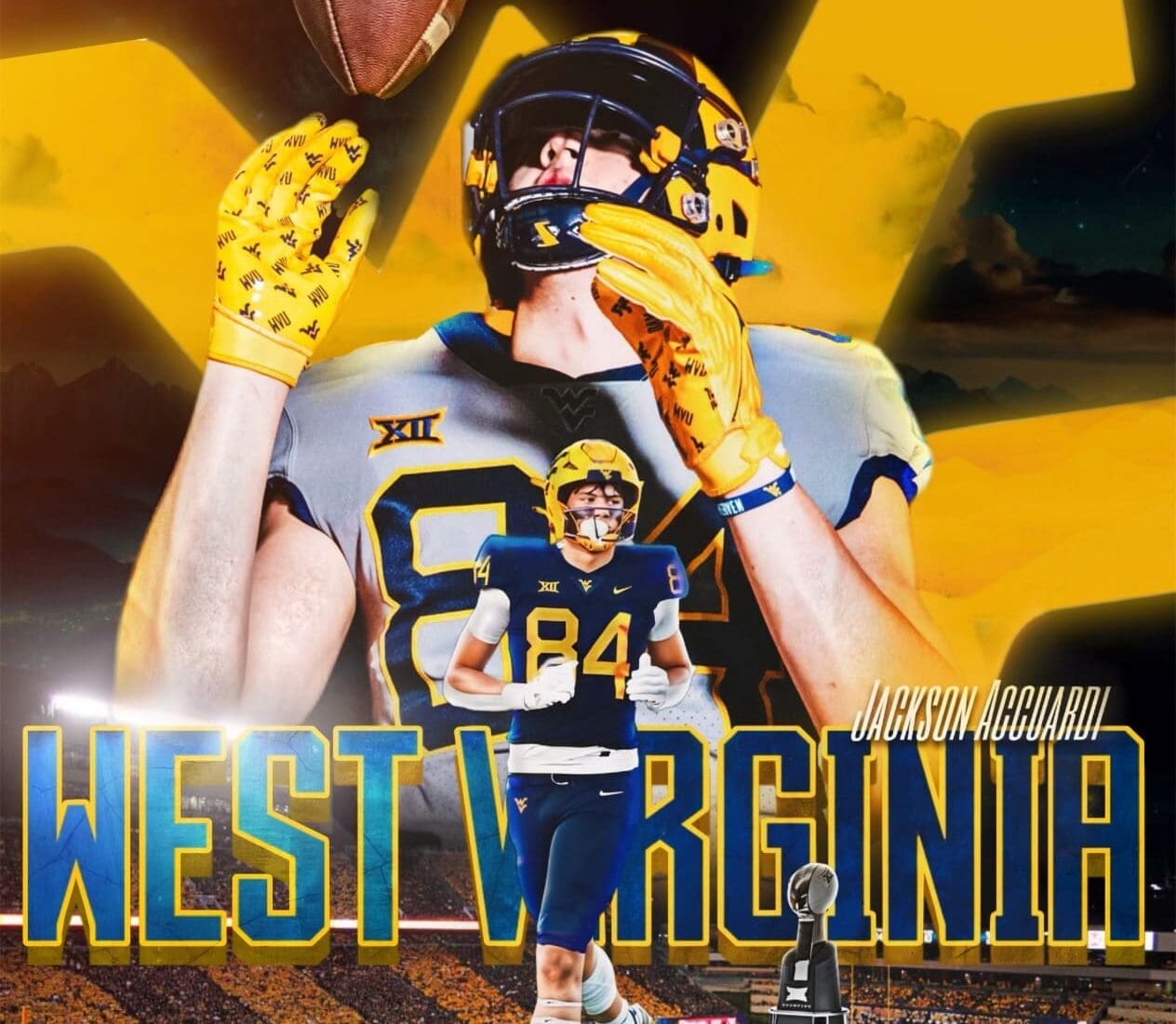 WVU Football TE commit Jackson Accuardi.