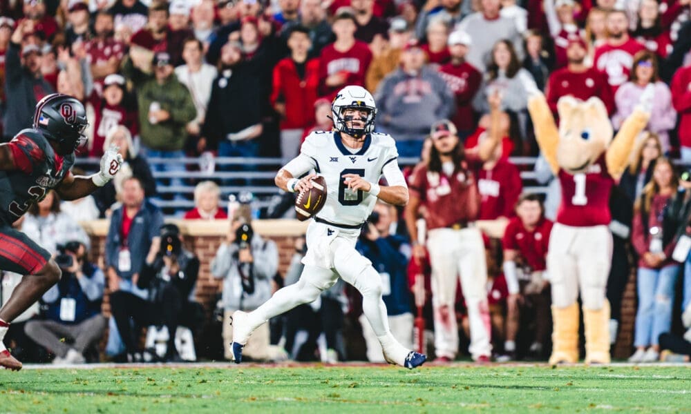 WVU Football Garrett Greene against Oklahoma