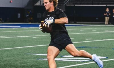 Former WVU QB Garrett Greene at Big 12 Pro Day