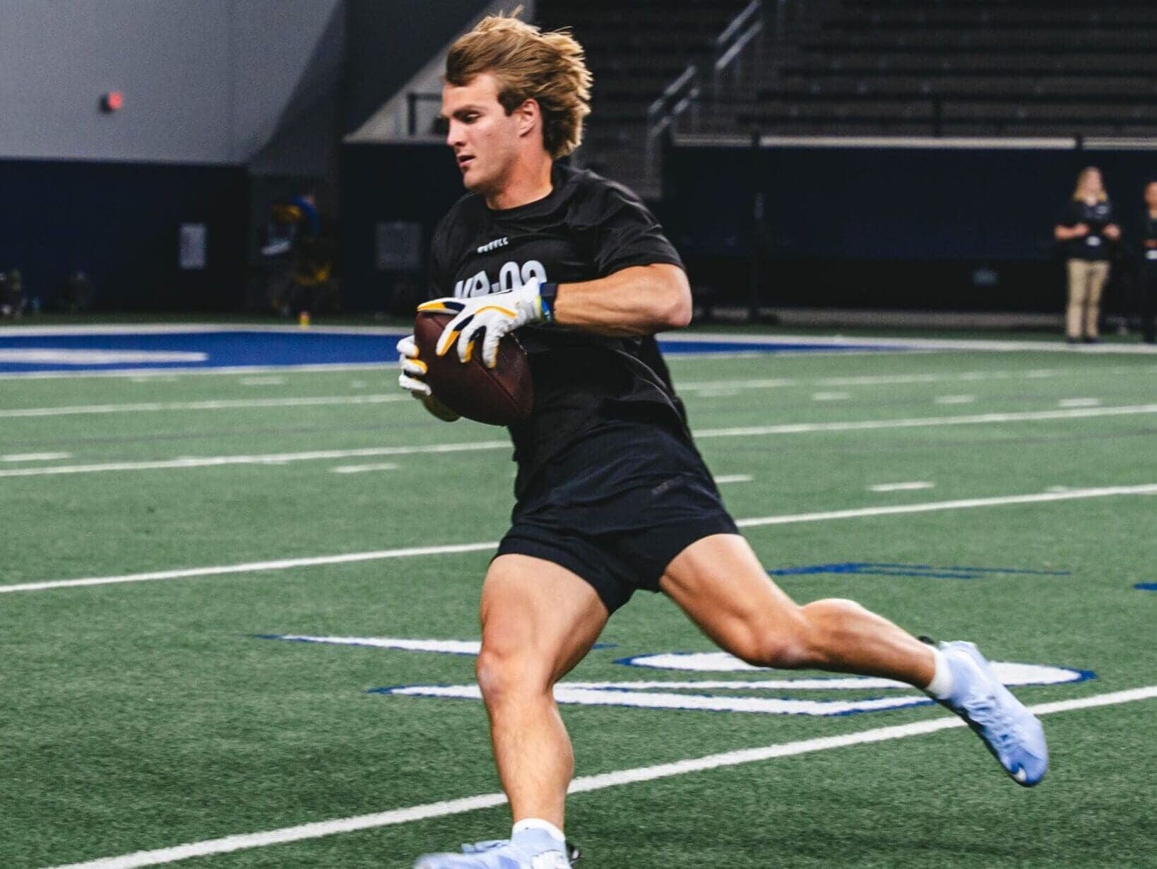 Former WVU QB Garrett Greene at Big 12 Pro Day