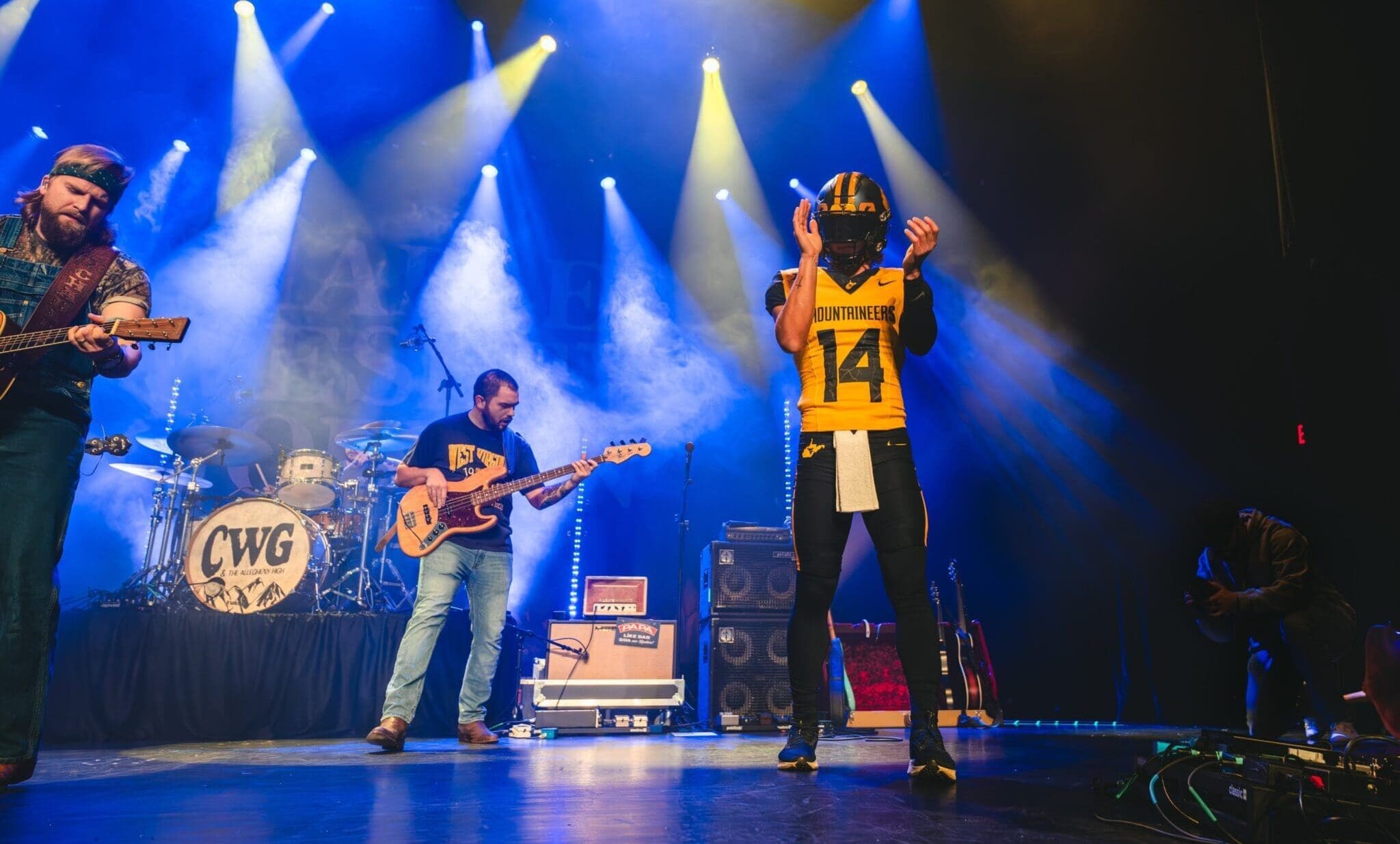 WVU Football QB Garrett Greene at Charles Wesley Godwin concert