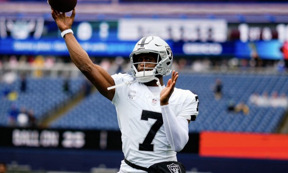 Geno Smith with Raiders
