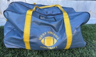WVU Football bag stock
