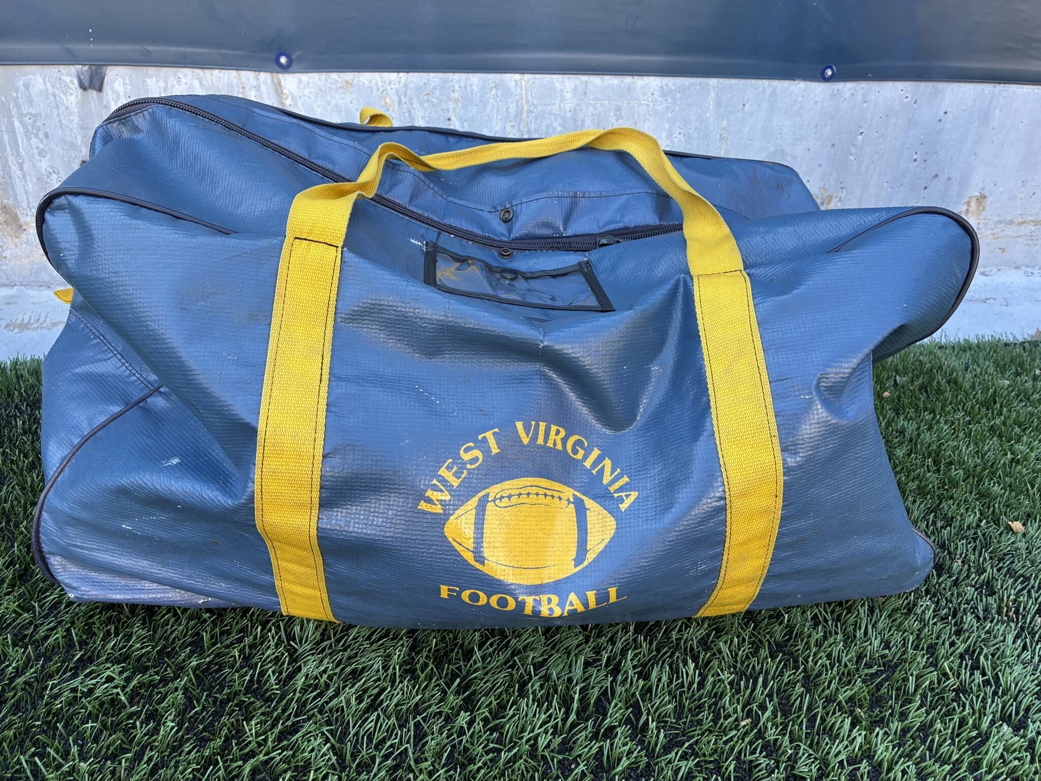 WVU Football bag stock