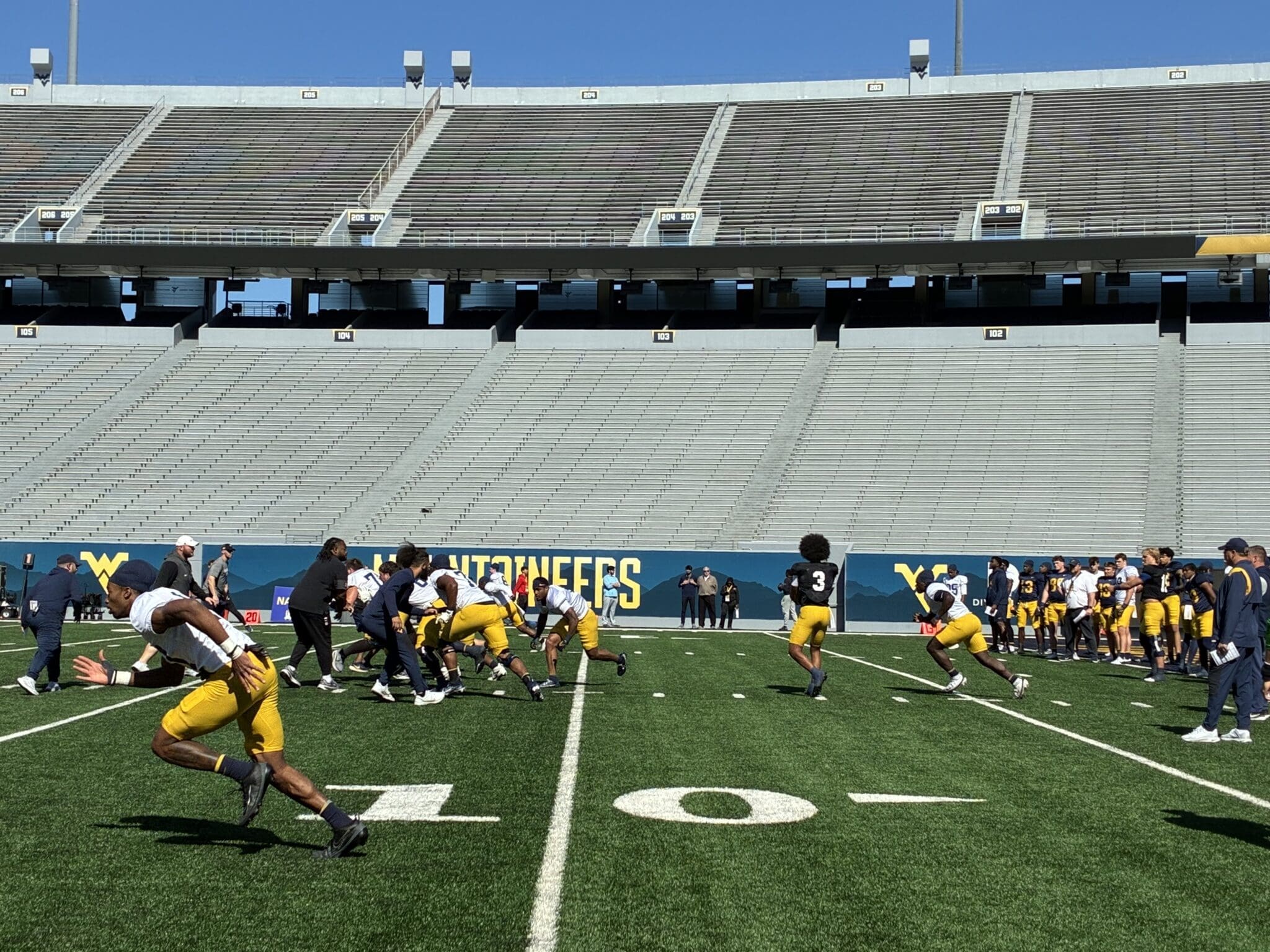 WVU Football spring practice