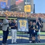 Former WVU quarterback, Chris Gray, was honored by WVU