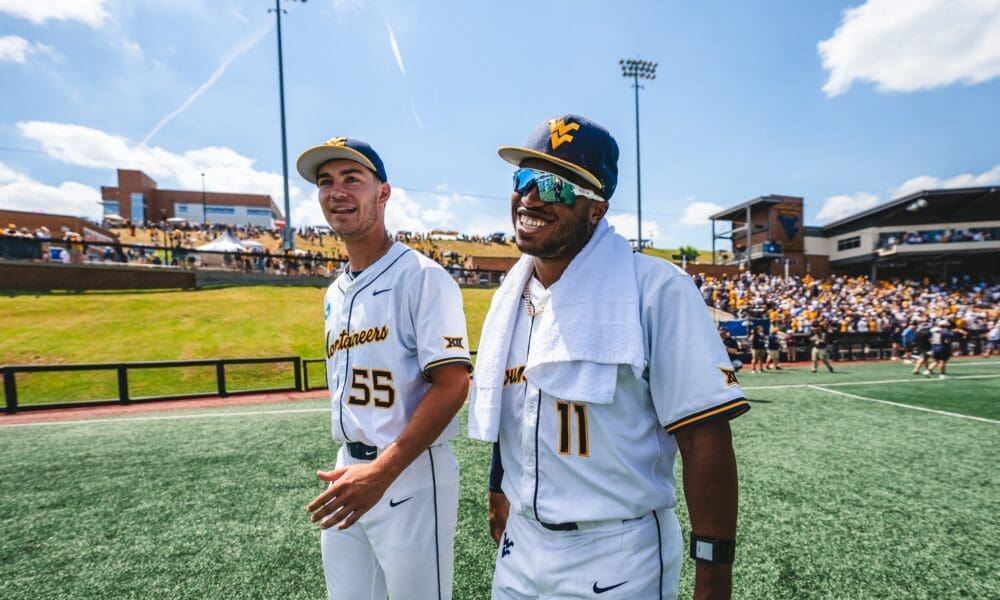 WVU Baseball Sean Smith smiling