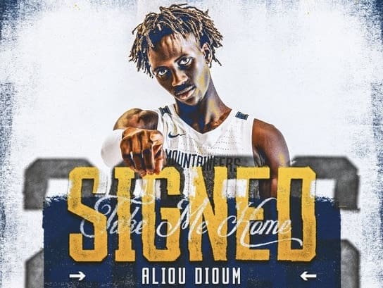 WVU Basketball Aliou Dioum